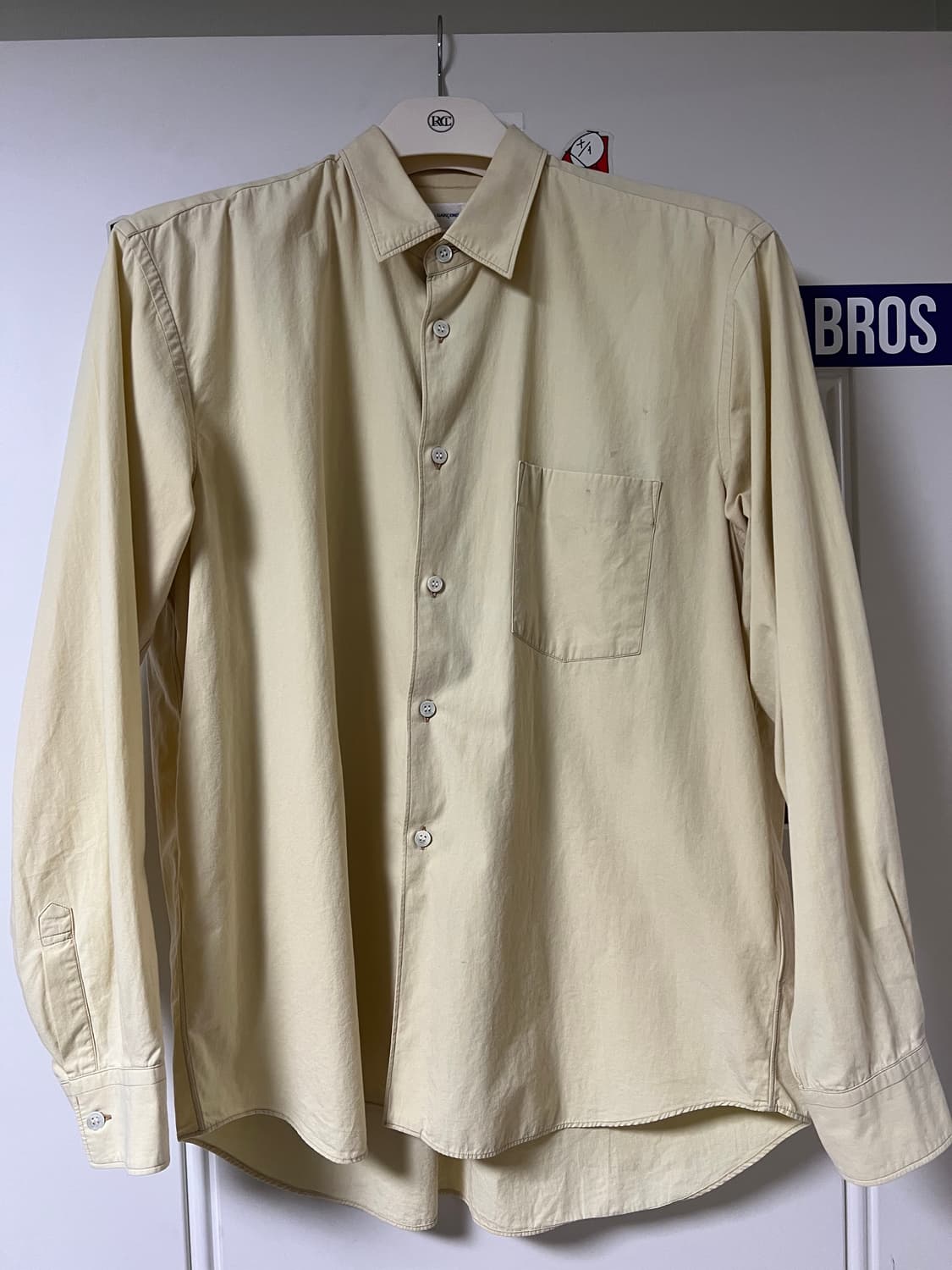 [S] 꼼데가르송 셔츠 옐로우 상품이미지1