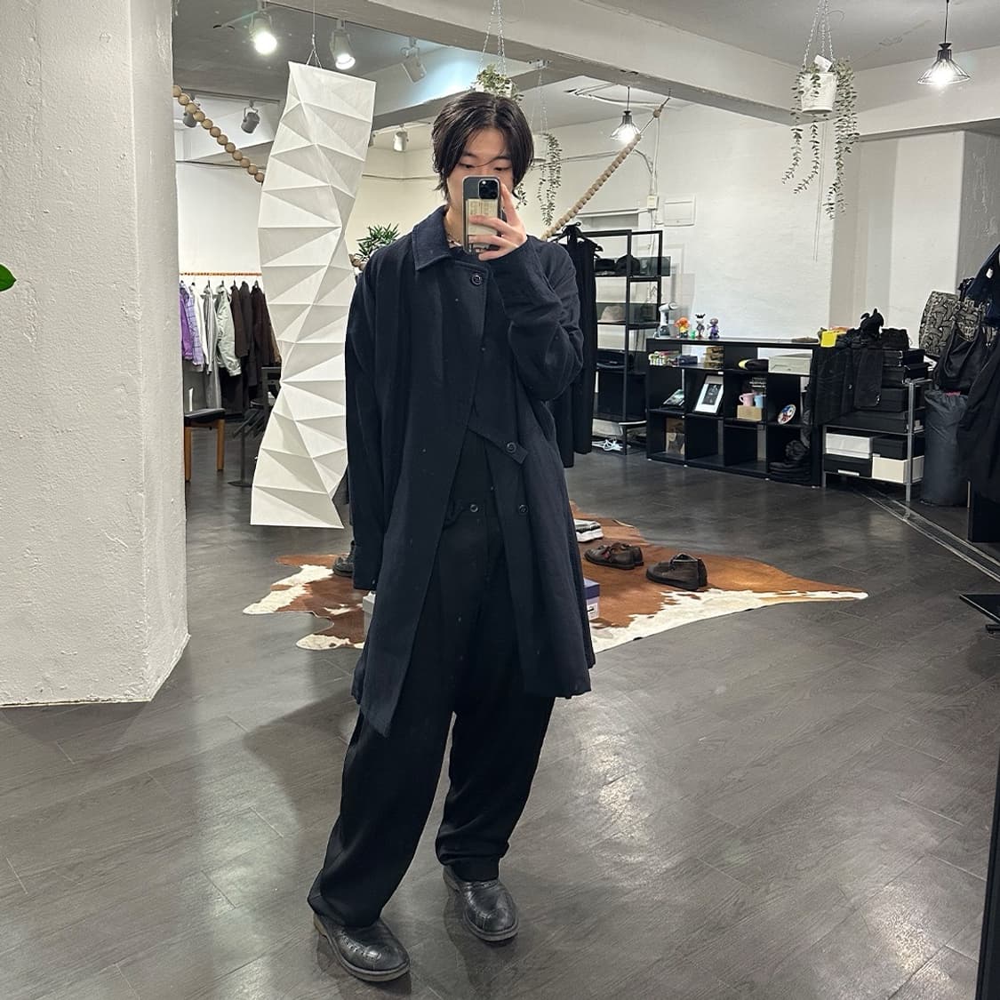 요지야마모토 오버사이즈 울 맥코트 상품이미지5