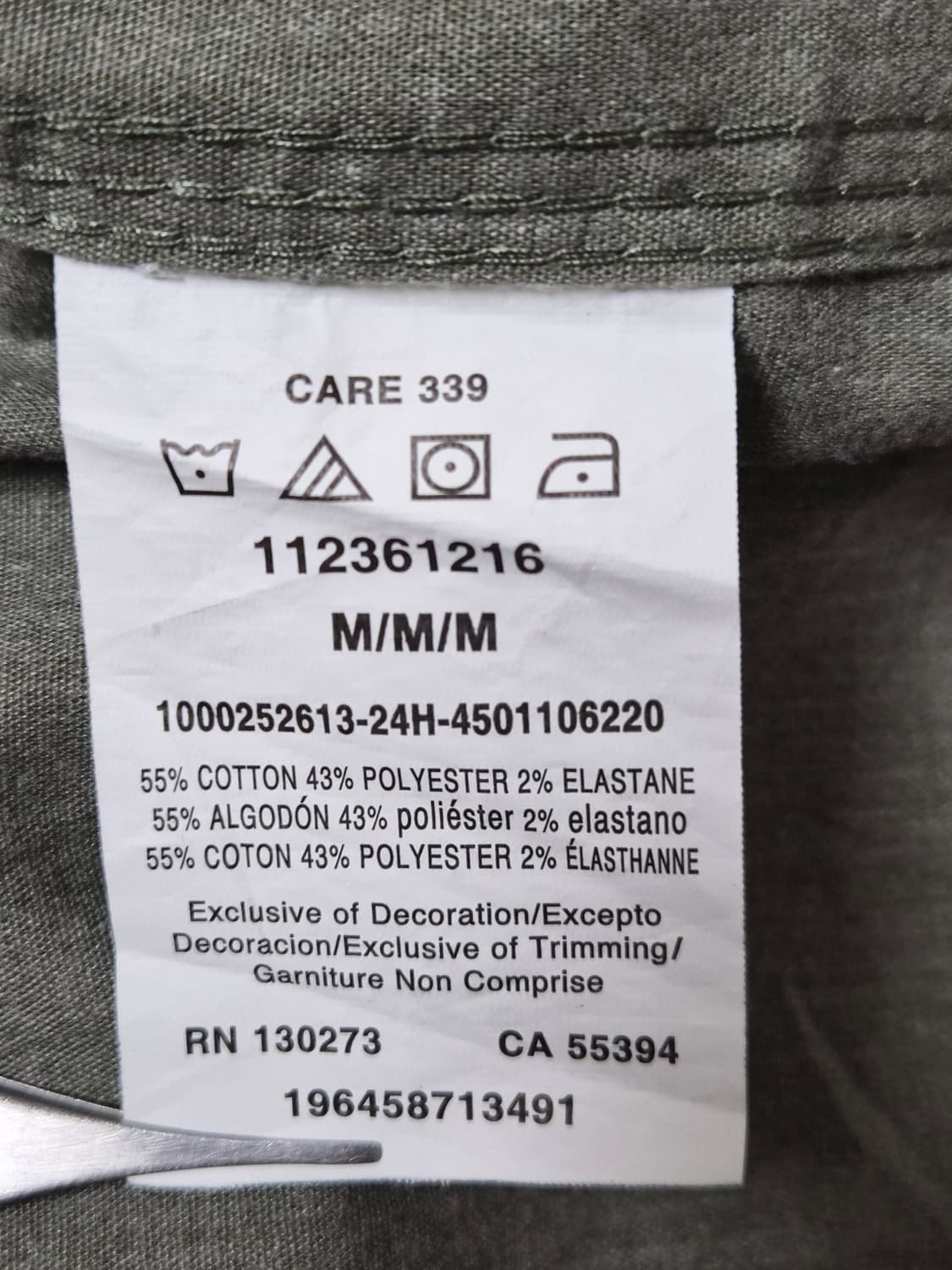 랭글러Wrangler 투포켓 워크 셔츠 M사이즈 - S344 상품이미지7