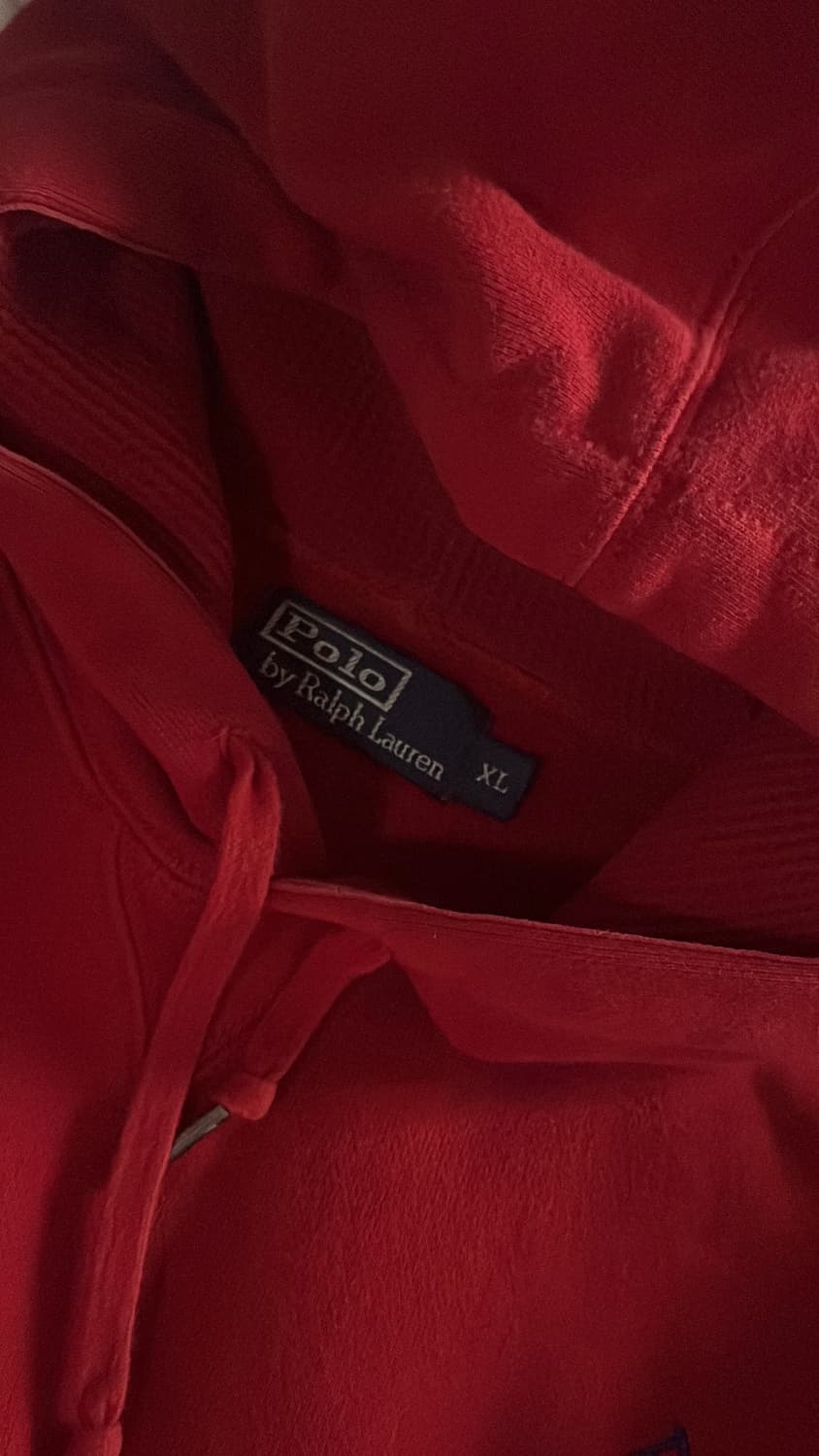 폴로 빅포니 후드티 (레드) 상품이미지5