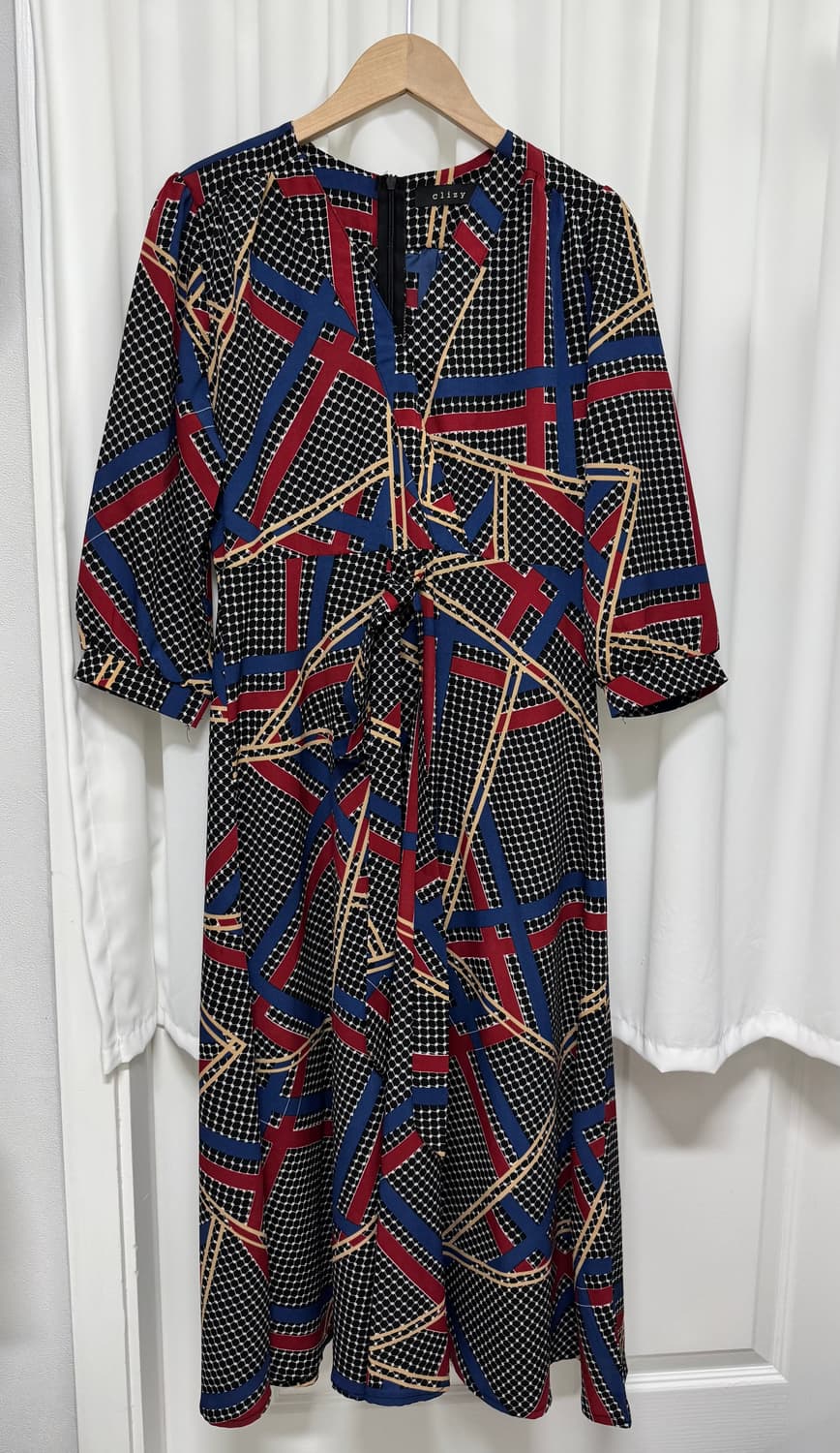 clizy 패턴 끈원피스 상품이미지2