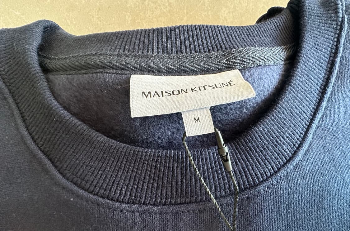 (새상품) 메종키츠네 그레이 폭스 헤드 기모 맨투맨  상품이미지3