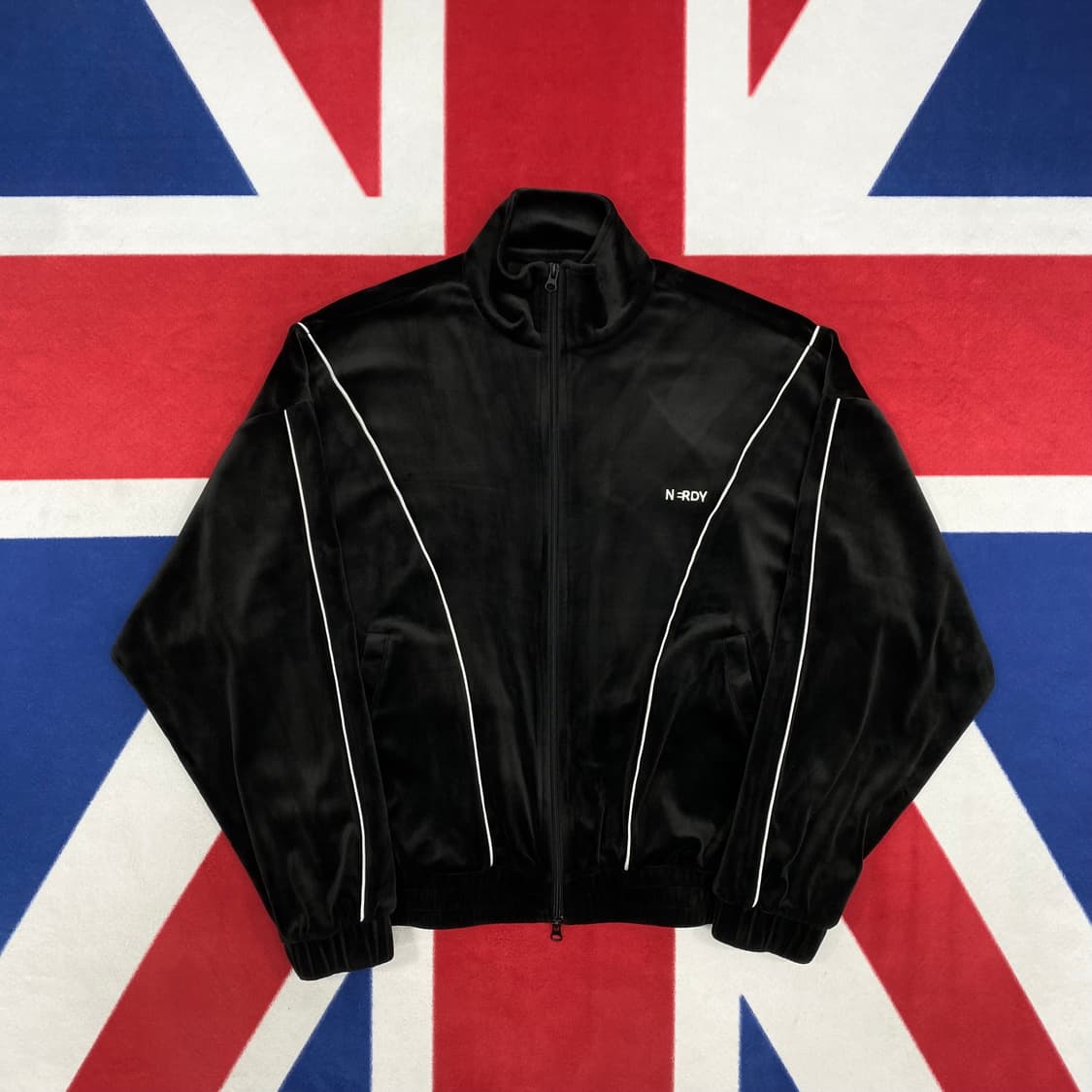 널디 벨벳 져지  XS 실측 M  상품이미지1