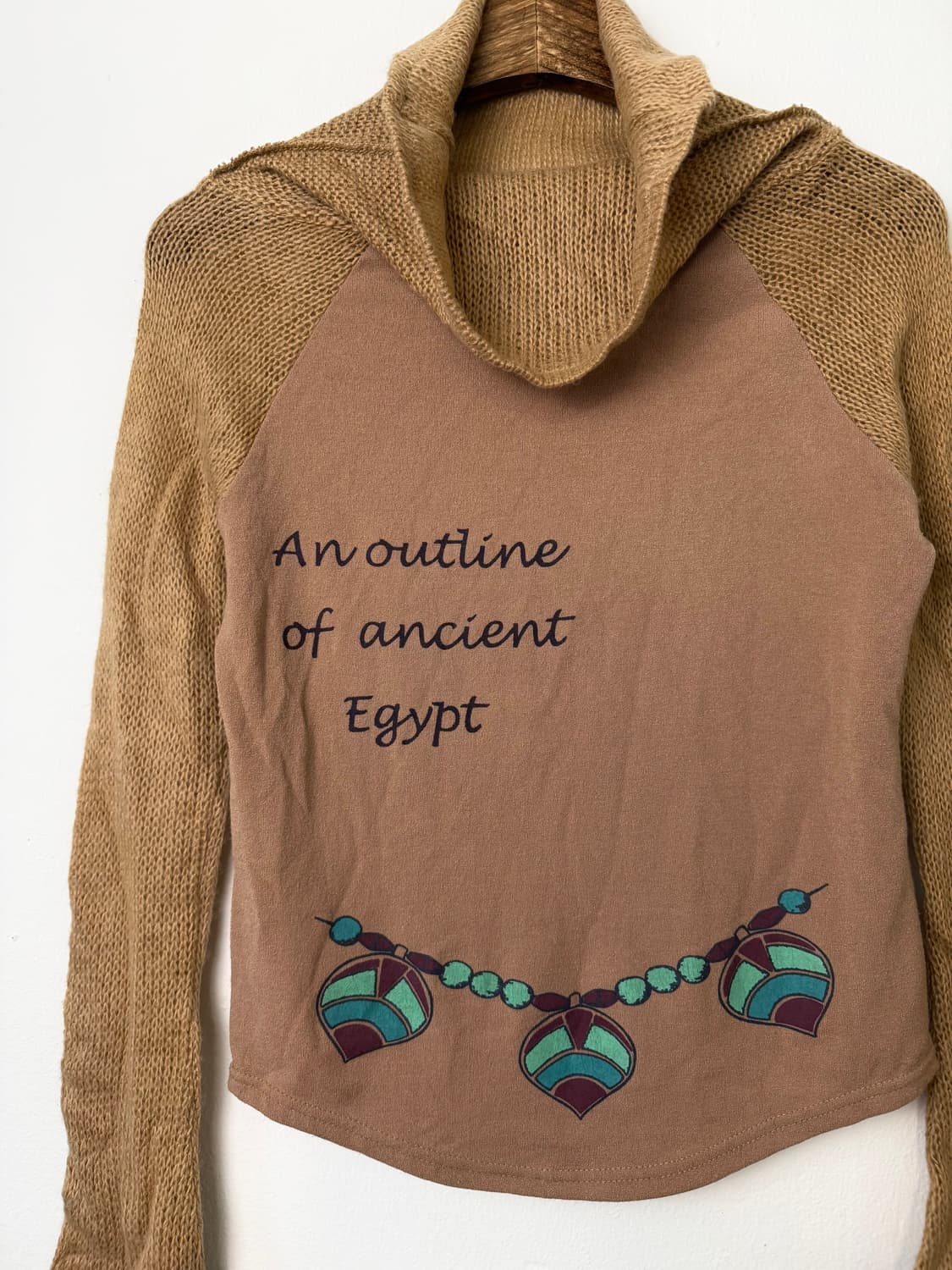 JPN 니트 믹스드 탑 상품이미지2