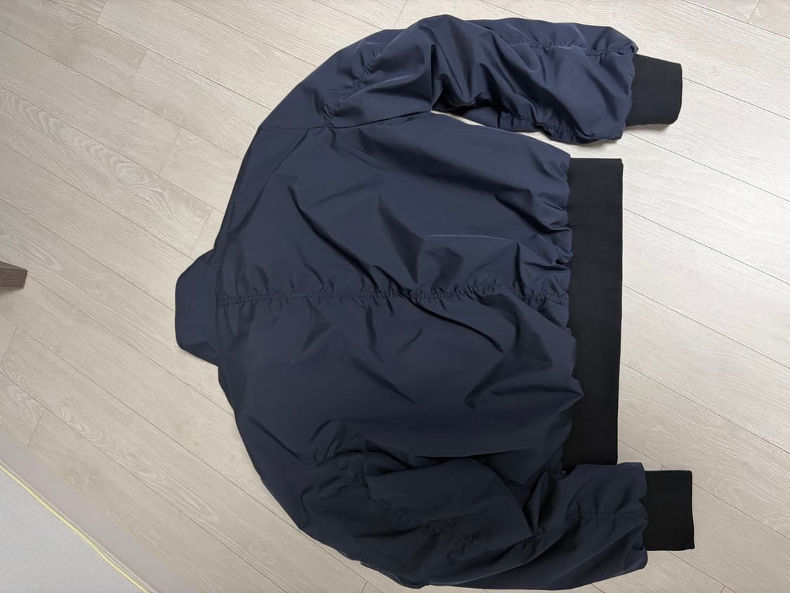 홀리인코드 크롭 하이 MA-1 마원 봄버 자켓 네이비 상품이미지3