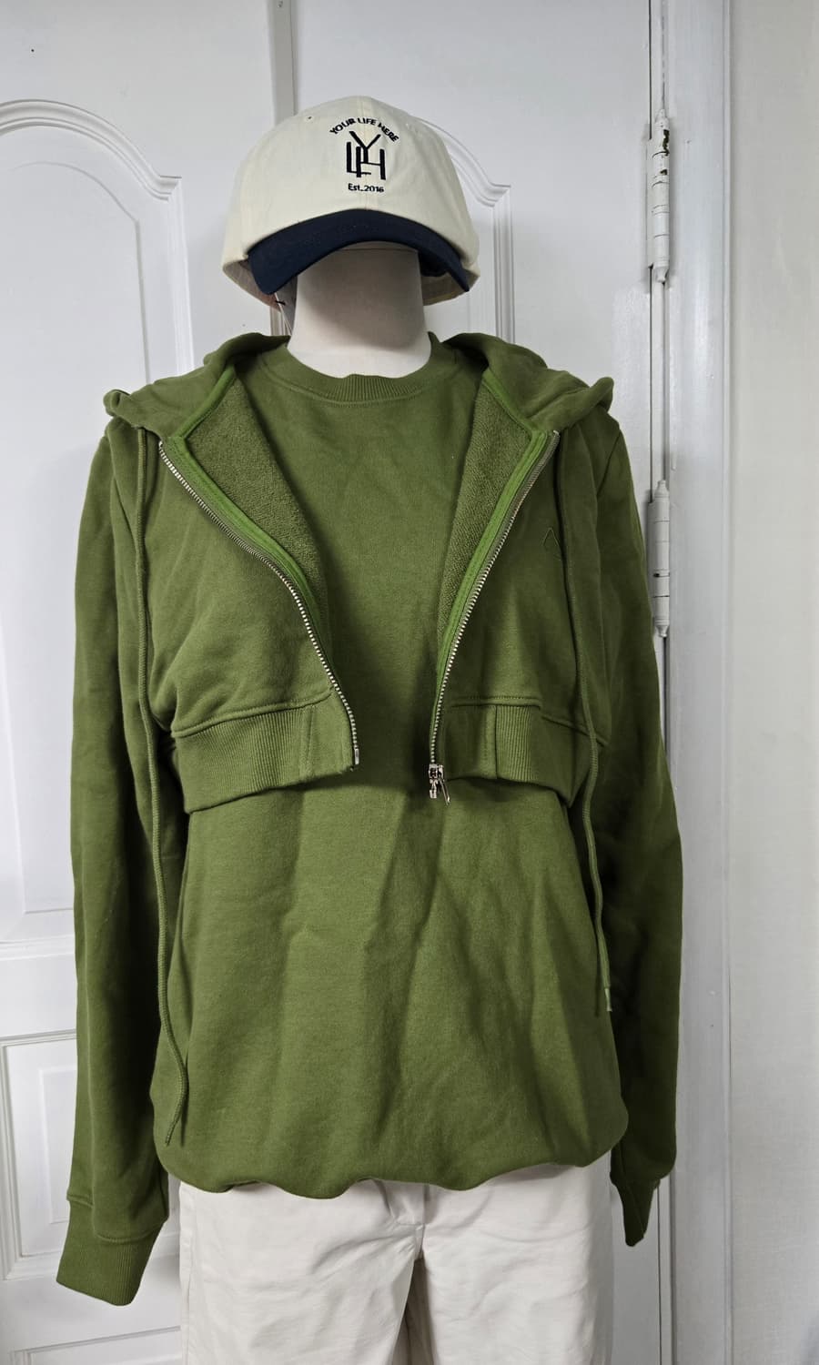 새상품)스타일난다 레이어드 후드티 상품이미지2