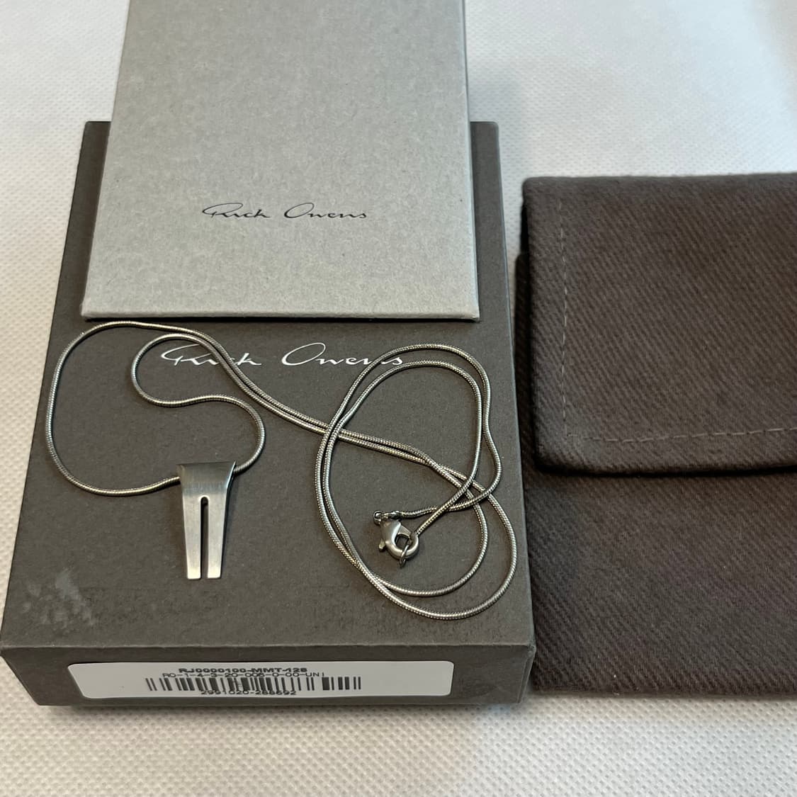 릭오웬스 MINI OPEN TRUNK 목걸이/실버 상품이미지2