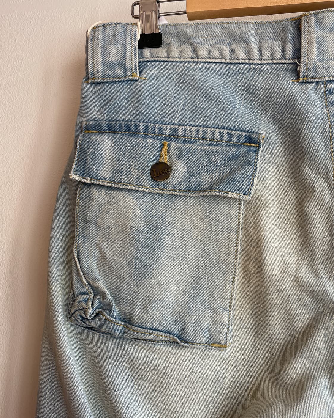 엔헐리우드 X 리 부쉬 포켓 플레어 데님 팬츠 (33inch) 상품이미지6