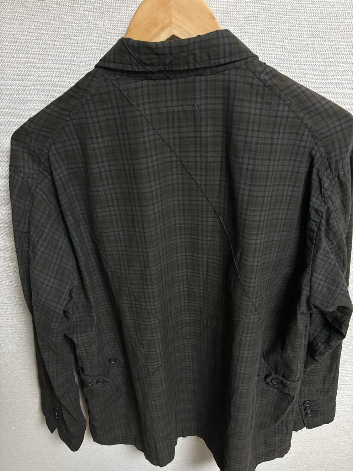 엔지니어드가먼츠 로이터 자켓 핀턱스몰플레이드 S사이즈 상품이미지9