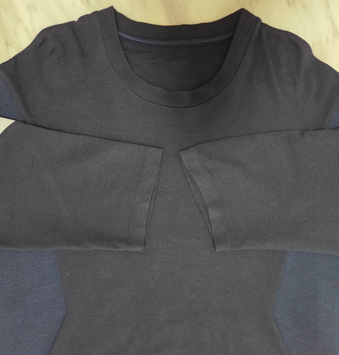 솔리드옴므 배색 7부 티셔츠 상품이미지5