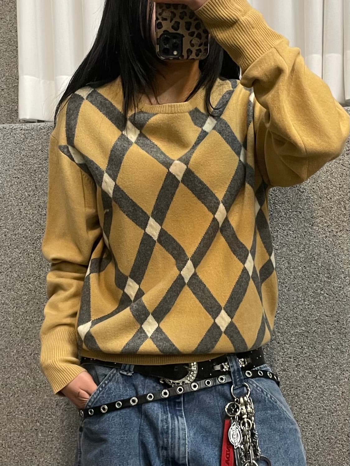 Burberry Cashmere Argyle Knitwear 상품이미지1