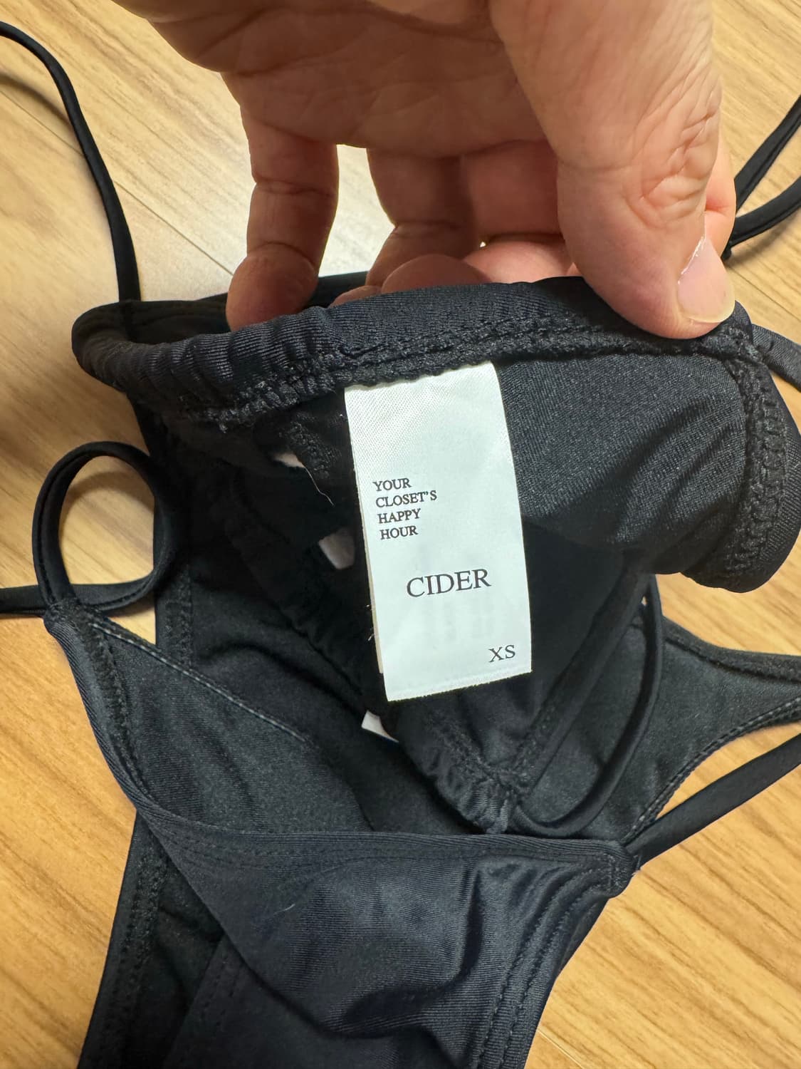 XS 샵사이다 블랙 비키니 수영복 스윔웨어 상품이미지5