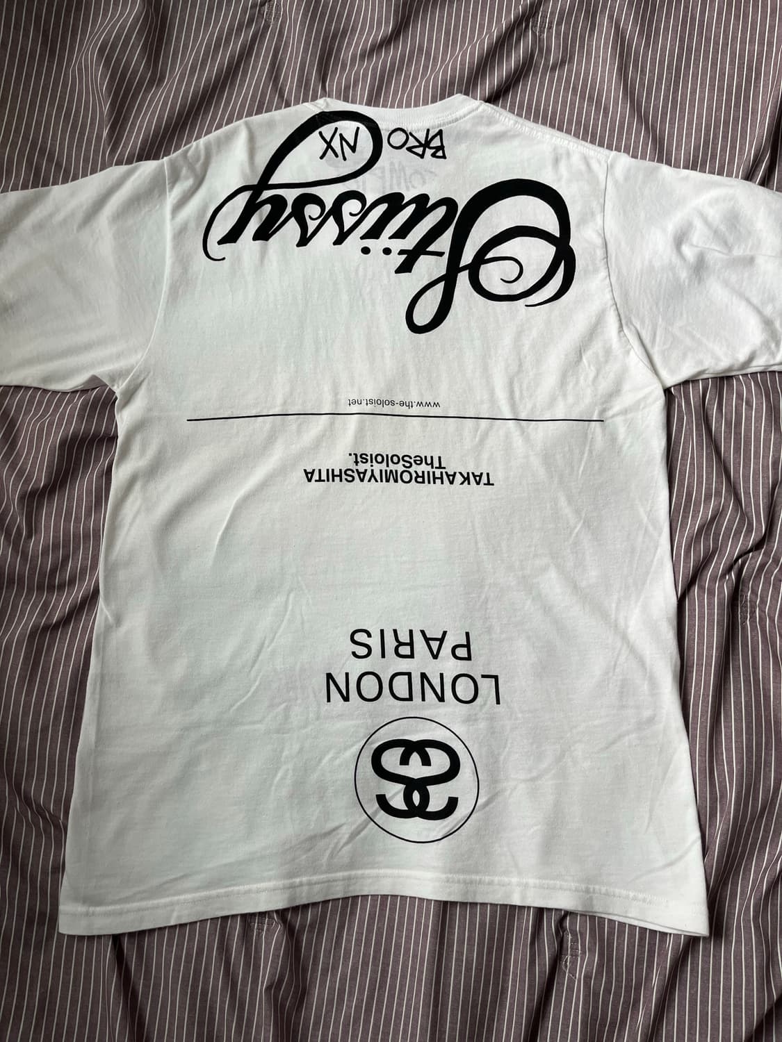 (M)스투시 x타카히로미야시타 더 솔로이스트 40 월드투어 티셔츠 반팔 상품이미지5