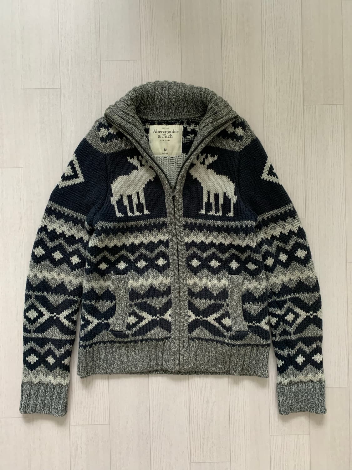 아베크롬비 노르딕 헤비 니트 집업  상품이미지5