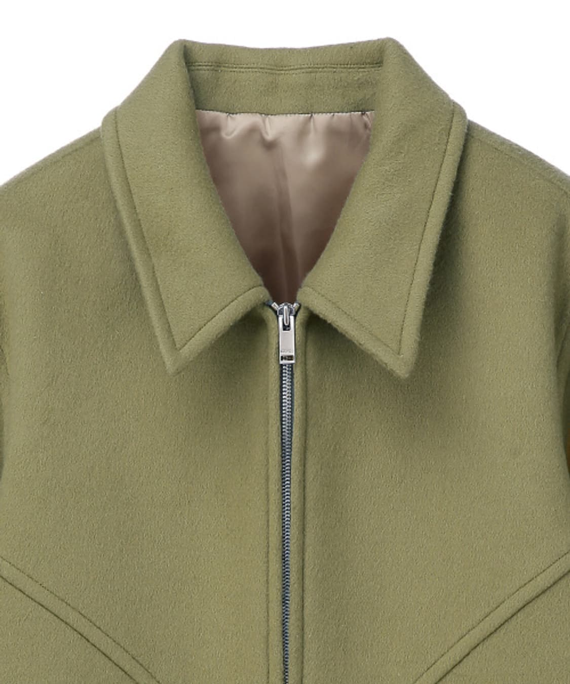 일꼬르소 옐로우그린 오버핏 미니멀 드리즐러 울 블루종 110 상품이미지4