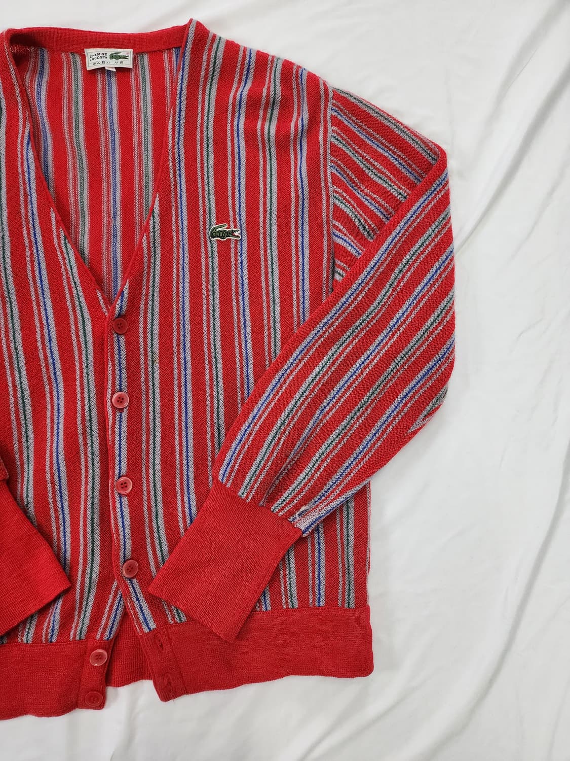 라코스테 서광 80s 빈티지 니트 가디건 상품이미지6