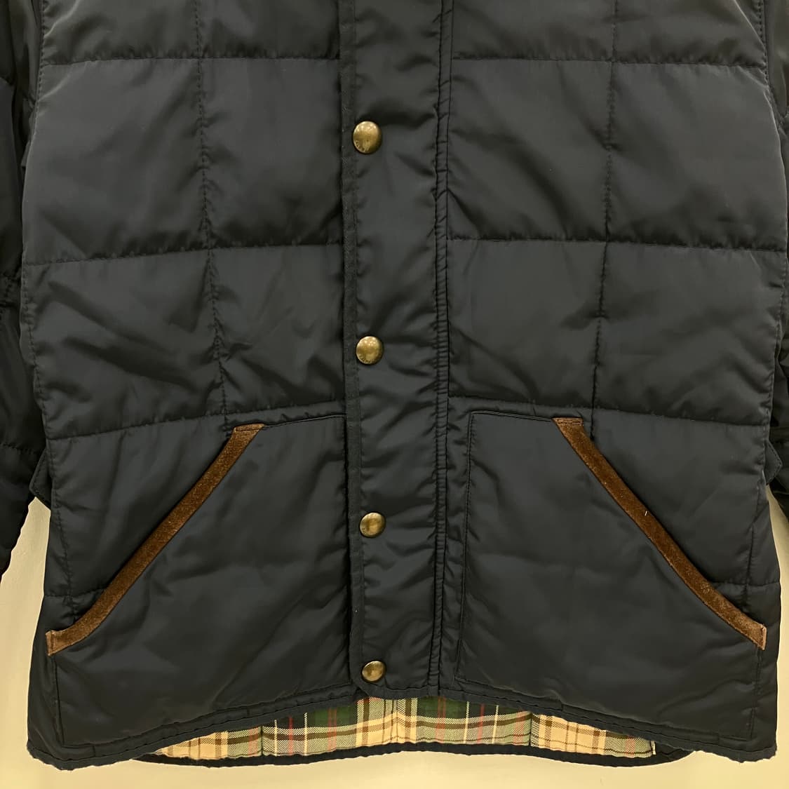 폴로 랄프로렌 네이비 퀄팅 패디드 점퍼 S 상품이미지4