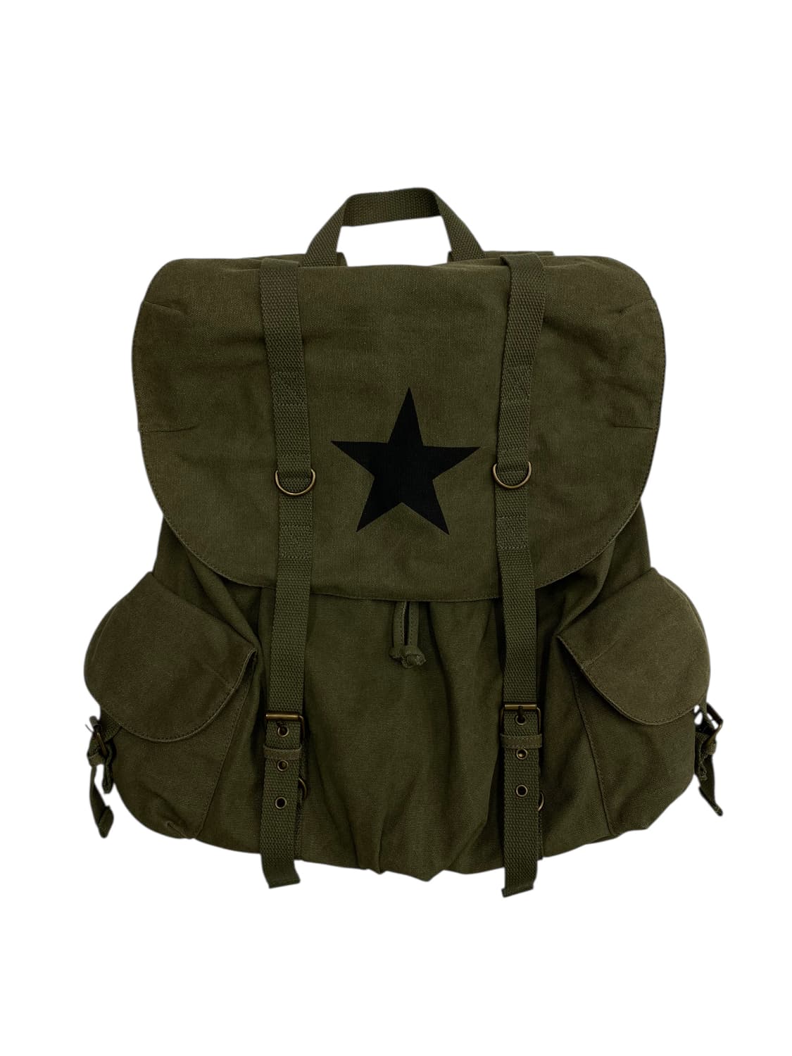 빈티지 y2k 스타 카키백팩 상품이미지1
