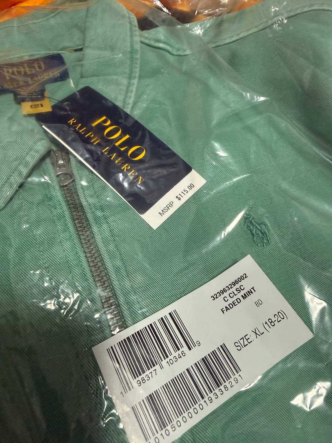 새상품 폴로 보이즈 치노 자켓 민트 상품이미지5