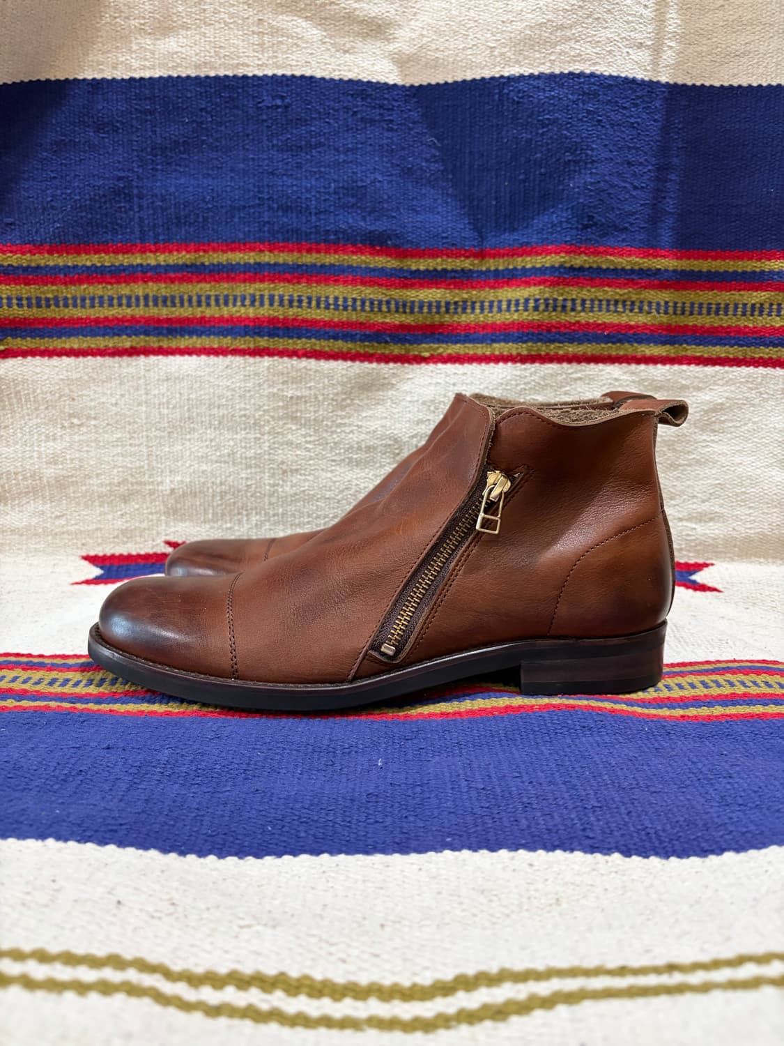 마스터크래프트 제팬 사이드지퍼 레더 부츠 상품이미지2