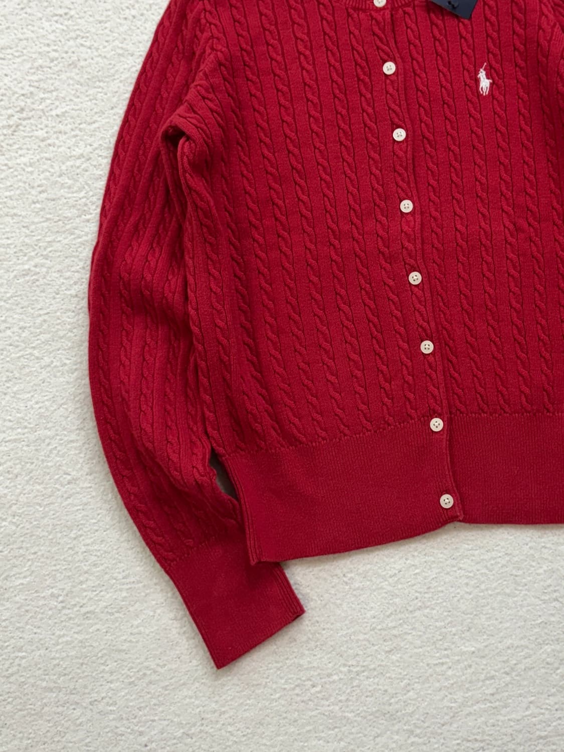 새상품 폴로 레드 우먼 가디건 상품이미지3