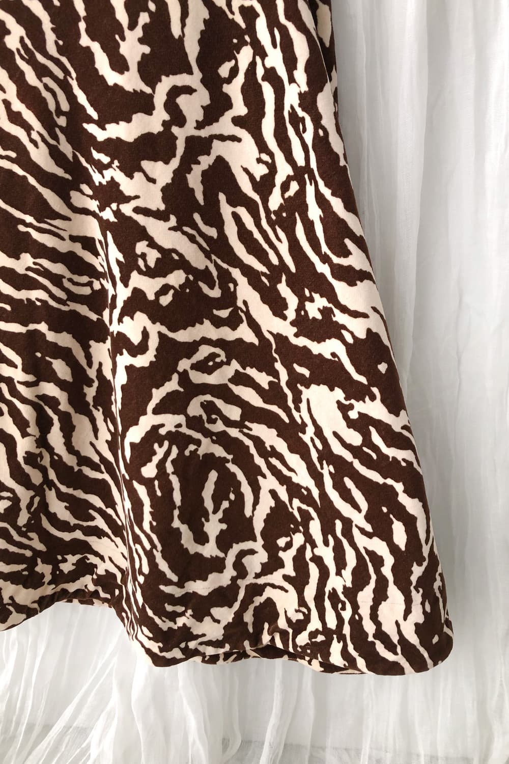 zebra suade skirt 상품이미지2