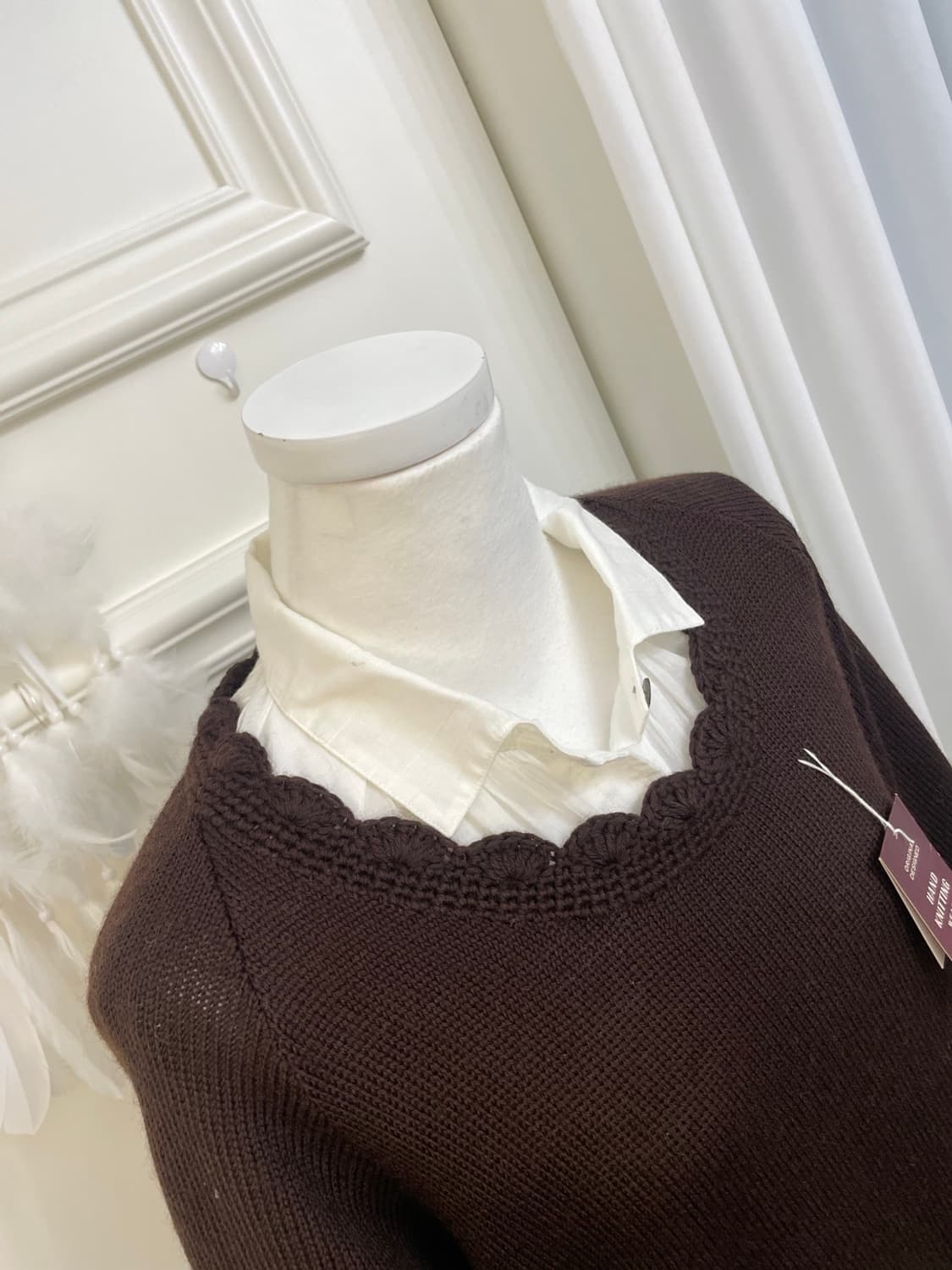brown nordic point sweater&ivory simple 상품이미지9