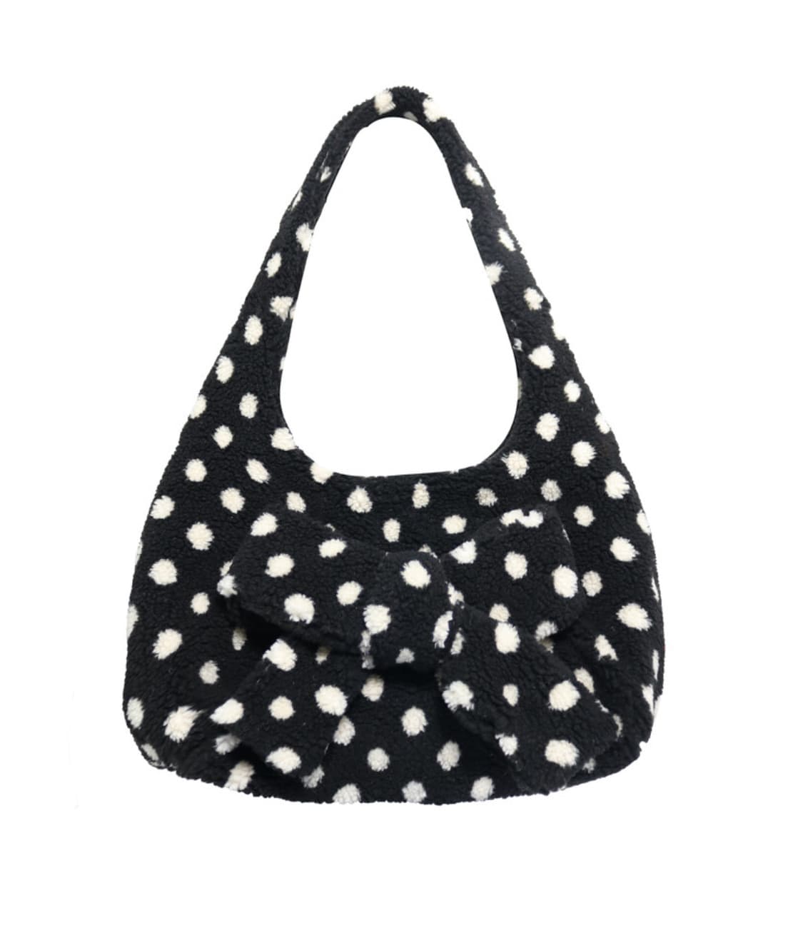 시오서울 도트 땡땡이 리본 dot 숄더백 블랙 상품이미지1