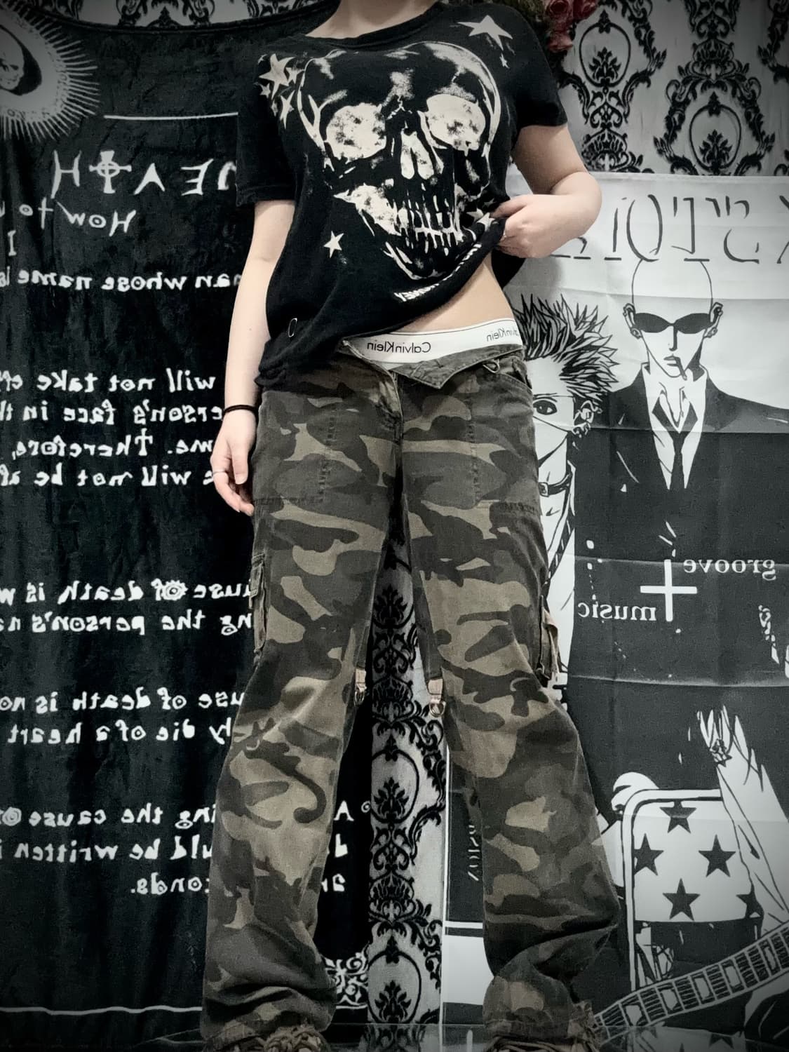 Y2k 카모 카고 팬츠 상품이미지1