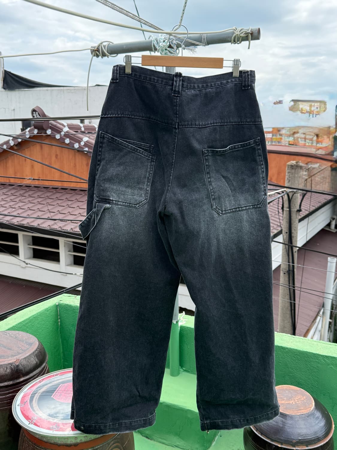 ETCE Washed Gardener Pants Black  상품이미지2