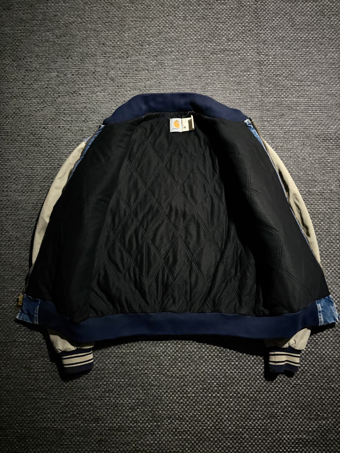 90s 칼하트 데님 베이스볼 자켓 JQ0198 L/R USA🇺🇸 상품이미지5