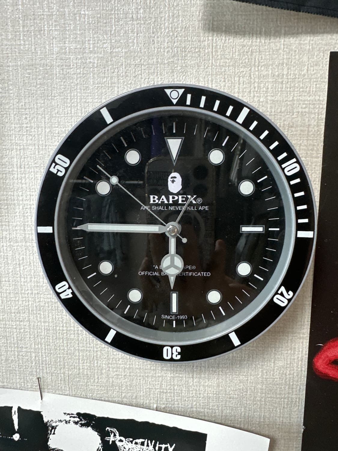 베이프 탁상 벽걸이 시계 상품이미지1