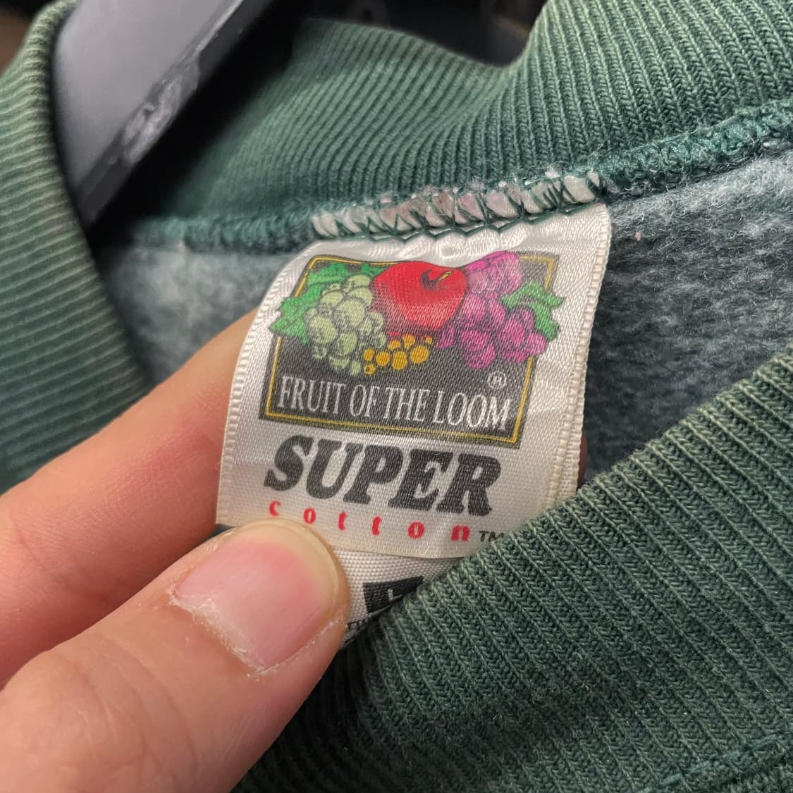 90s Fruit of the room 컴퍼니 프린팅 스웻 셔츠 N24 상품이미지8