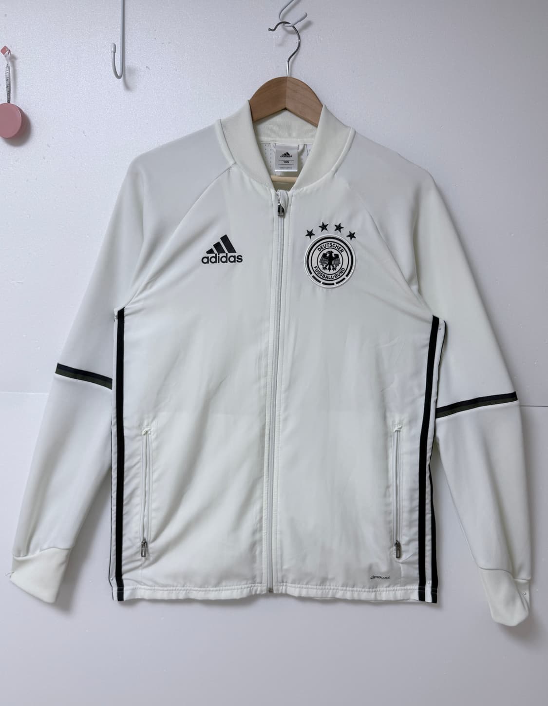 🤍 adidas 아디다스 독일국대 DFB 트랙탑 집업 화이트 105  상품이미지1