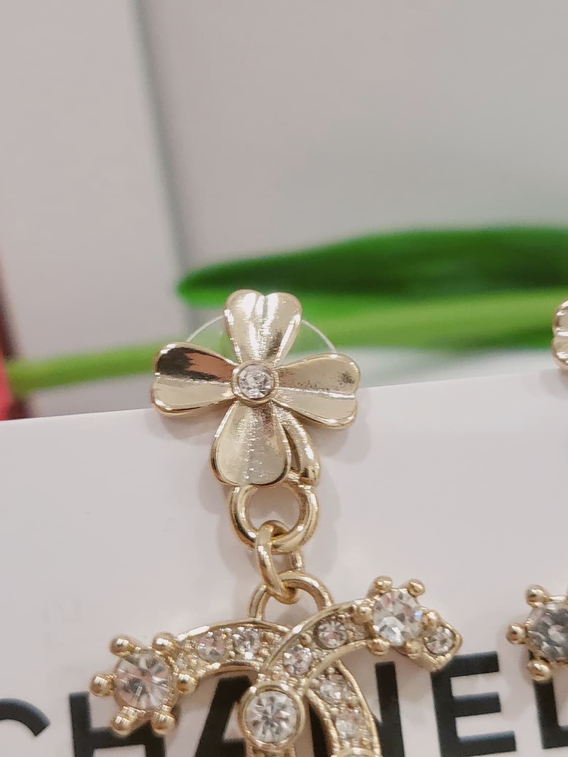 샤넬 cc로고 크리스탈 귀걸이 업사이클링 상품이미지5