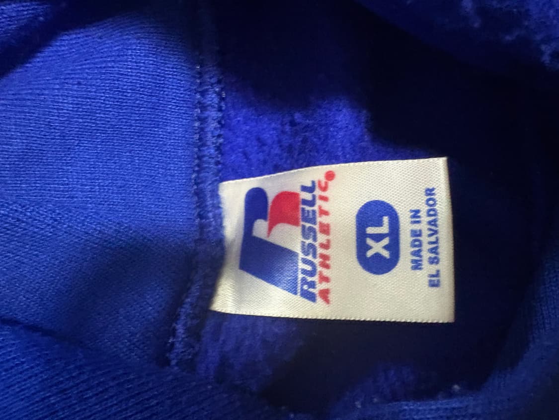 [XL] 러셀 스웻 후드 블루 상품이미지3
