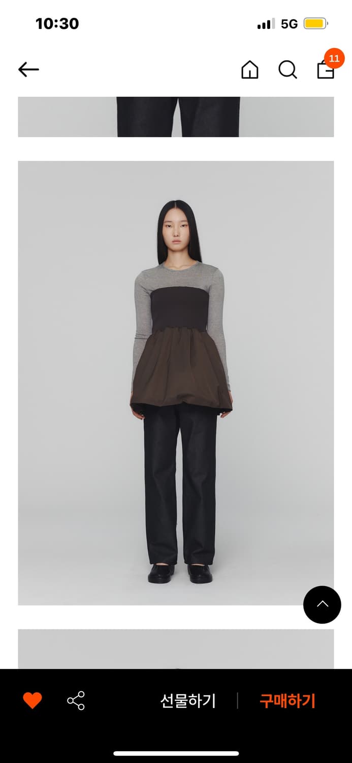 아모멘토 NYLON SHIRRING MINI SKIRT & TOP 상품이미지2