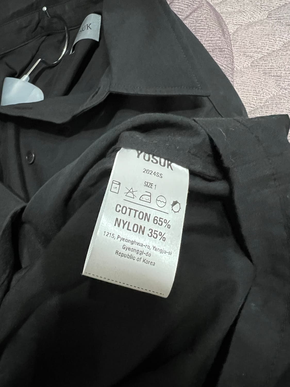 Bless me button shirts(Black) M 상품이미지4