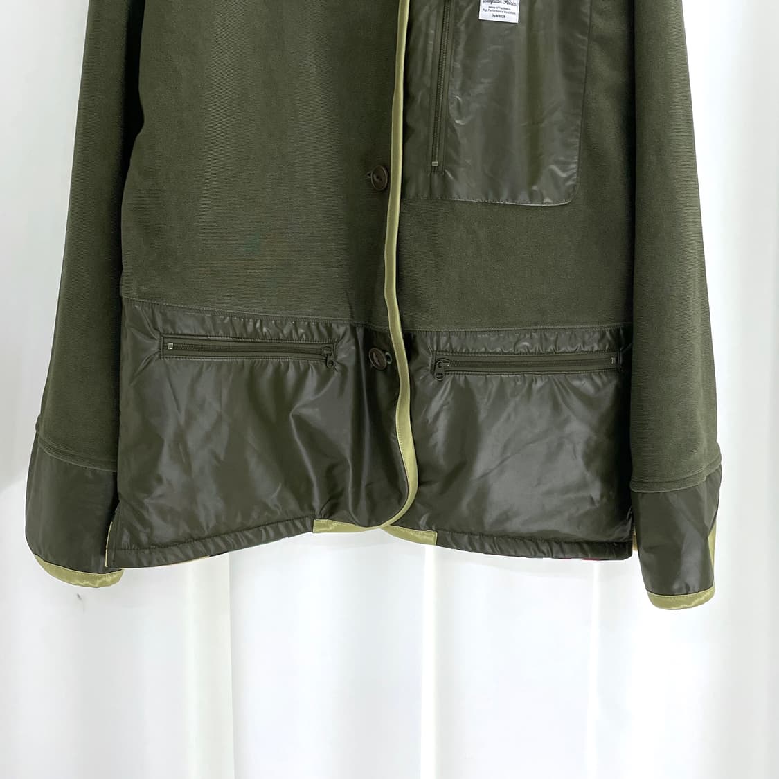 카키 리버시블 패턴 블루종 상품이미지5