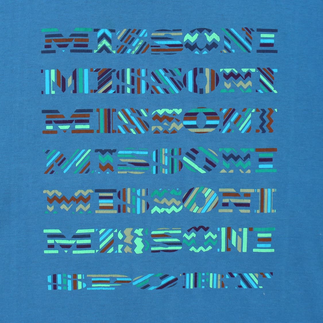 미쏘니 스포츠 Missoni 블루 그래픽 로고 반팔 티셔츠 상품이미지2