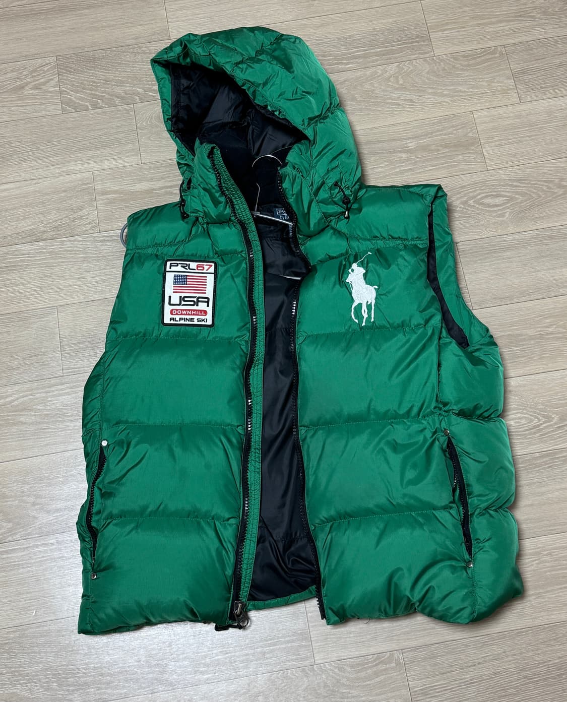 (L) 폴로랄프로렌 빅포니 USA 덕다운 패딩 베스트 상품이미지1