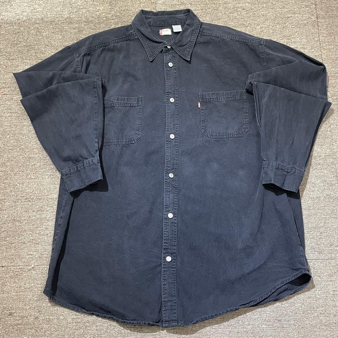 (2XL) 00s Levi's 리바이스 코튼 데님 셔츠 상품이미지1