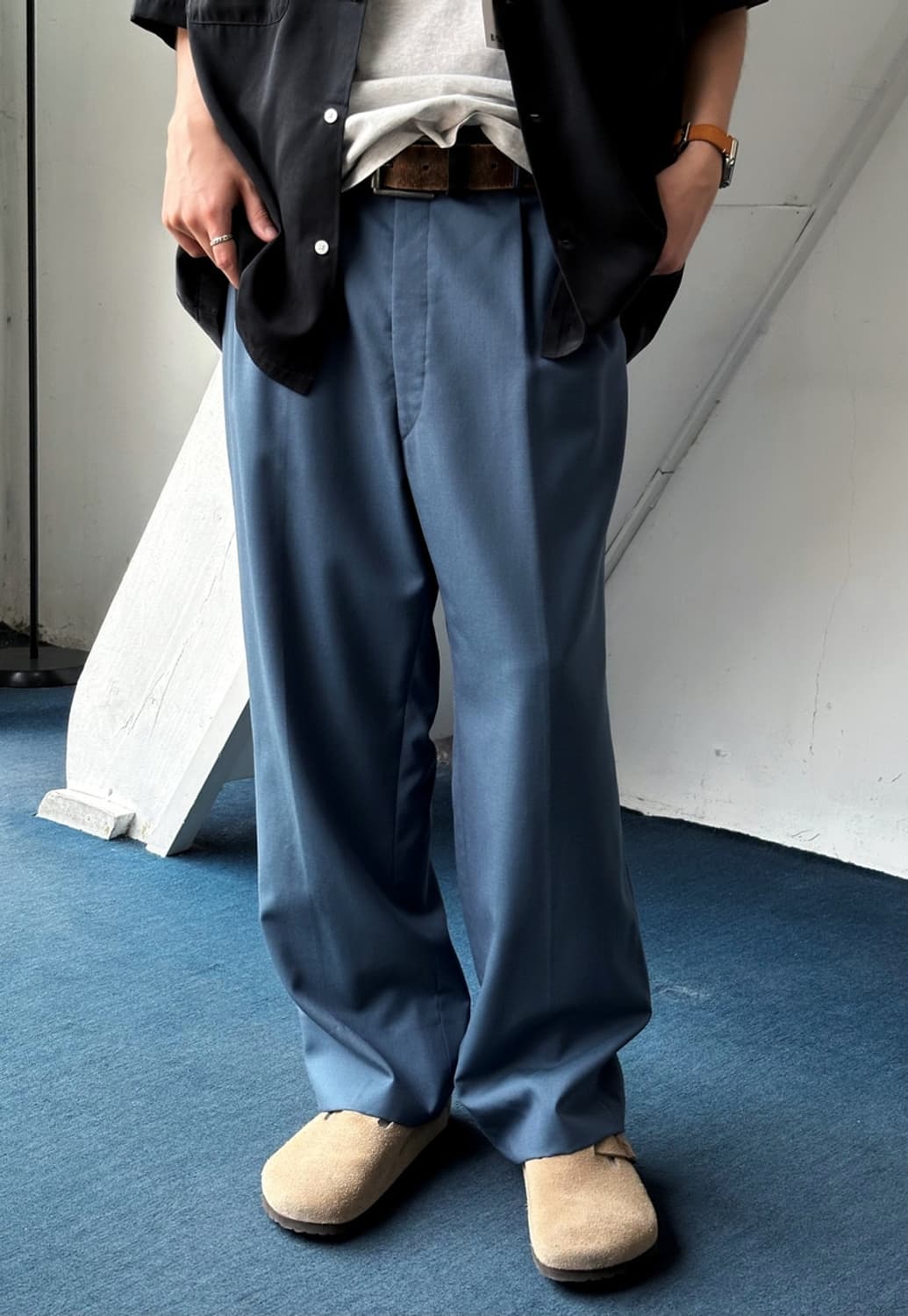 Tropical wool 2 pleats trouser 상품이미지8