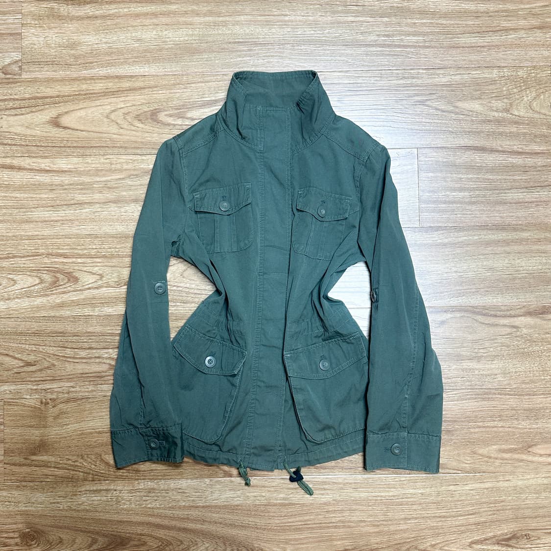 빈티지 포켓 카키 야상 점퍼 자켓 오네갸루 로걀 긱시크 고딕 페어리 고스 상품이미지1