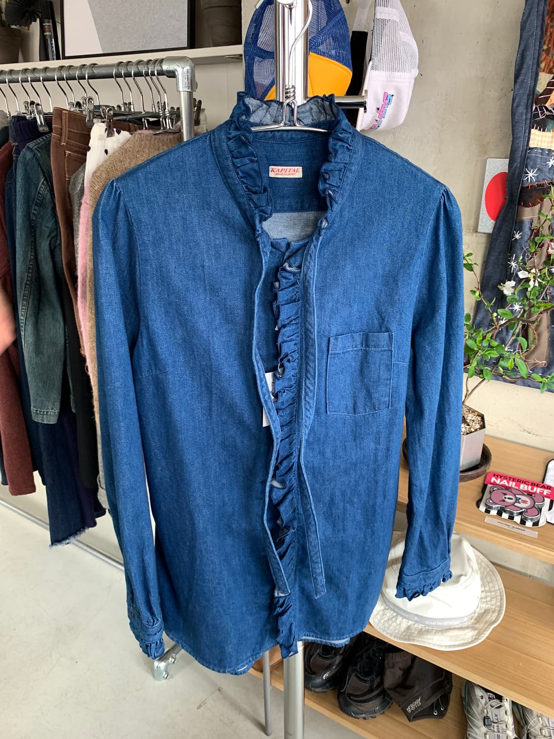 Kapital 캐피탈 레이스 인디고 셔츠 상품이미지2