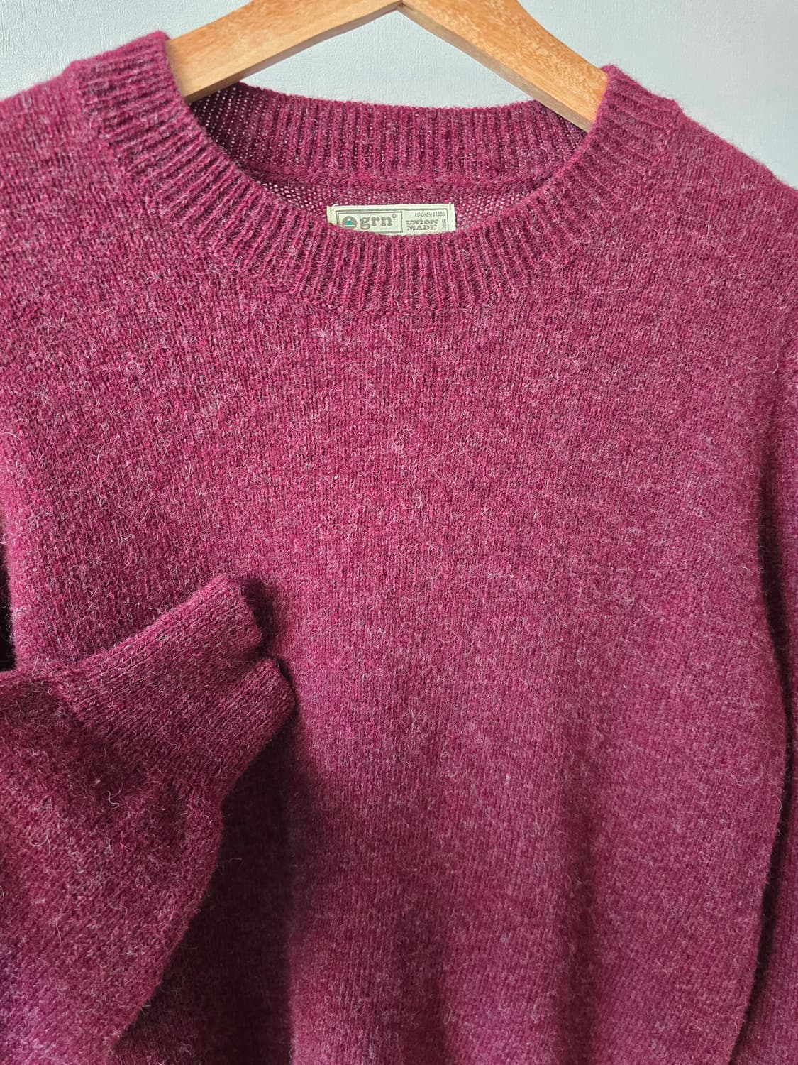 GRN 퓨어울 100% 쉐기독 텍스쳐 니트 (L) 상품이미지2