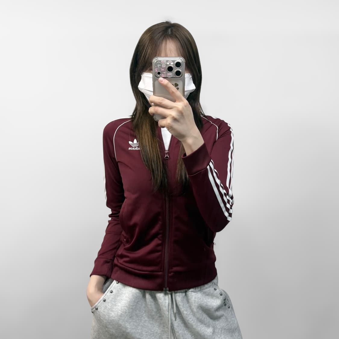 아디다스 슈퍼스타 트랙탑 져지 버건디 상품이미지1
