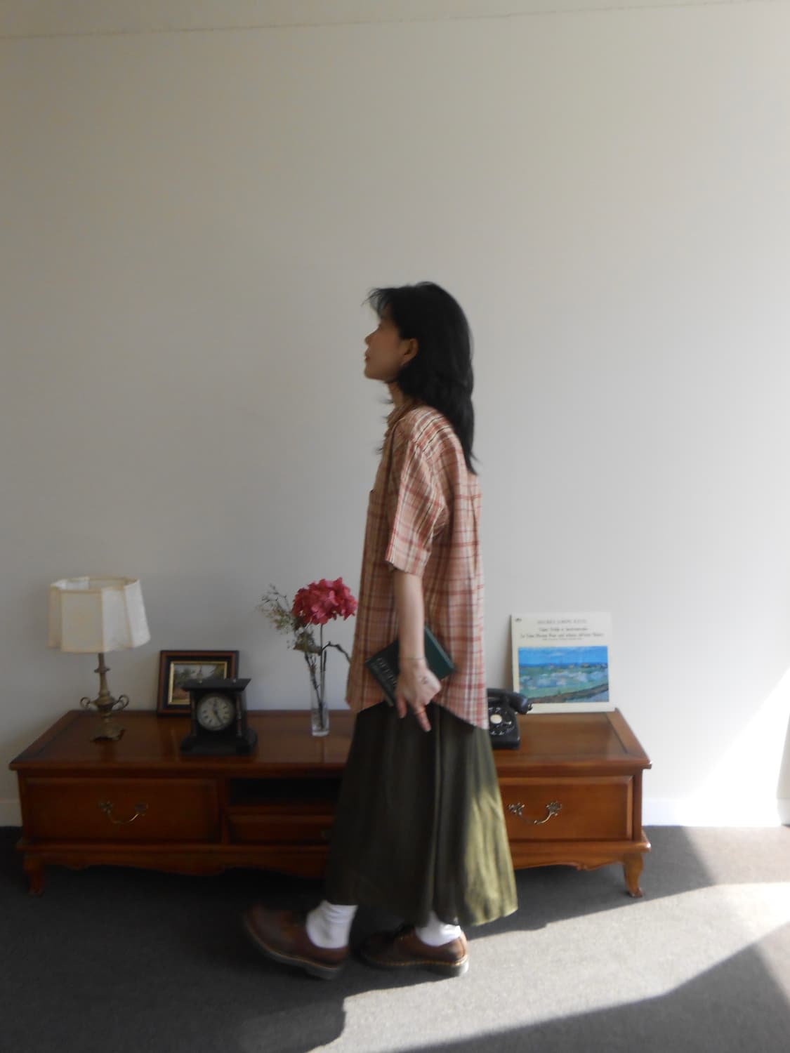 선셋 체크 엉클 셔츠 상품이미지3