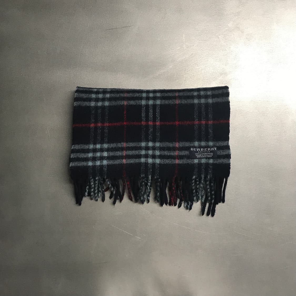 버버리 정품 램스울 머플러 네이비 상품이미지1