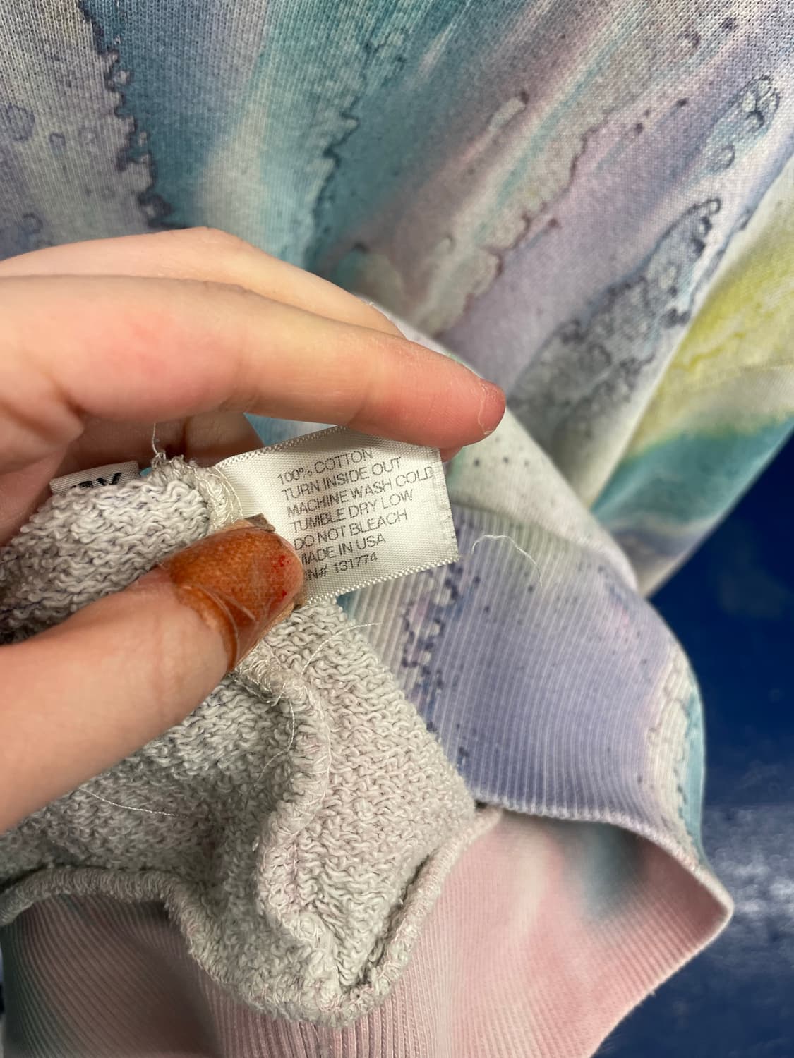 1990s USA Mowgli surf 타이다이 후드티 상품이미지8